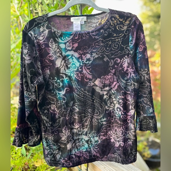 Coldwater Creek Velour Top - Picture 2 of 6